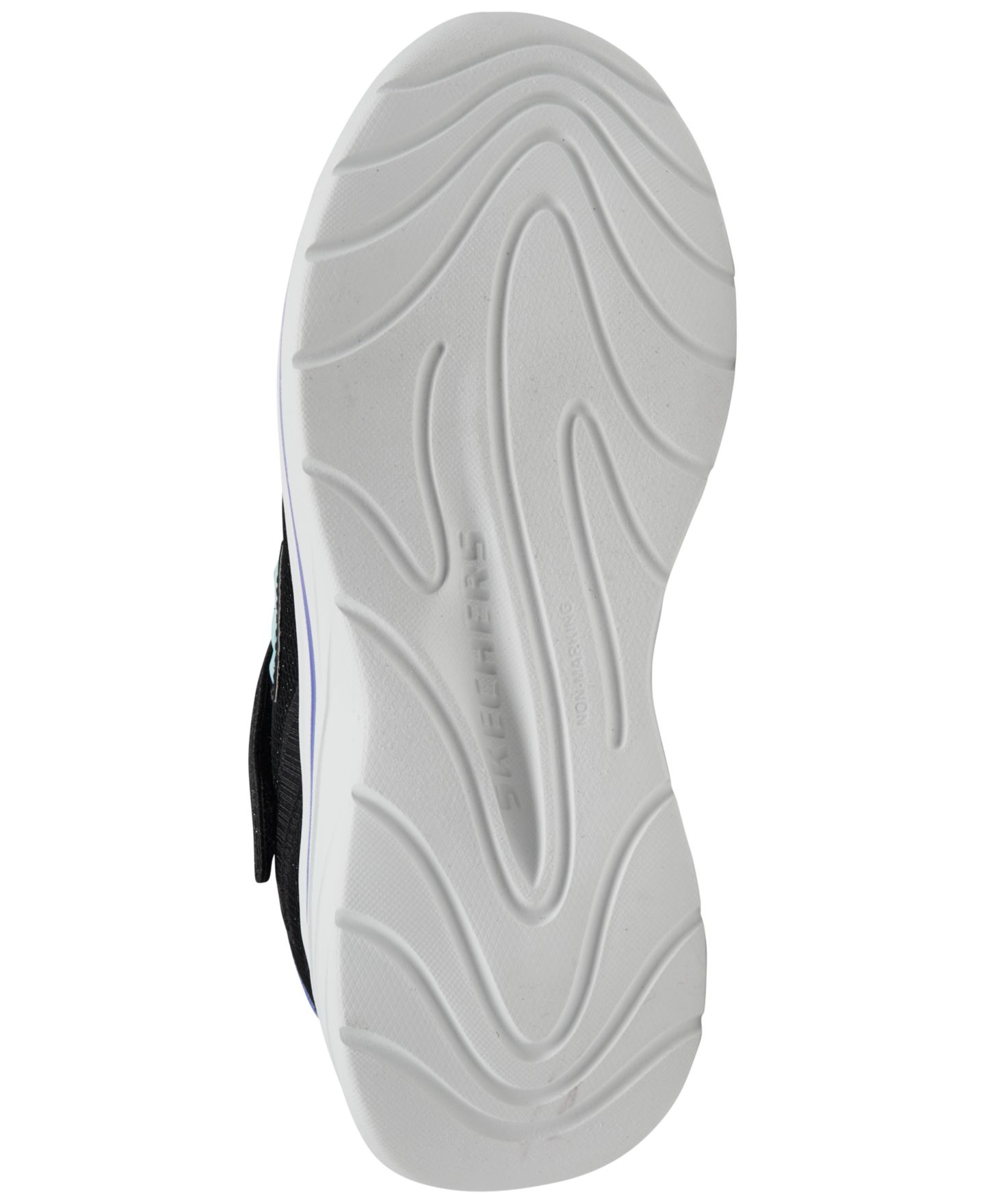 Детские повседневные кроссовки Skechers Wave 92 на липучке, цвет: Чёрный — фото 2