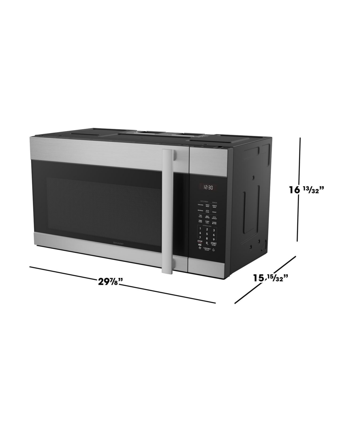 Sharp 1.7 cu. ft. Over-the Range Microwave Oven (SMO1754JS)