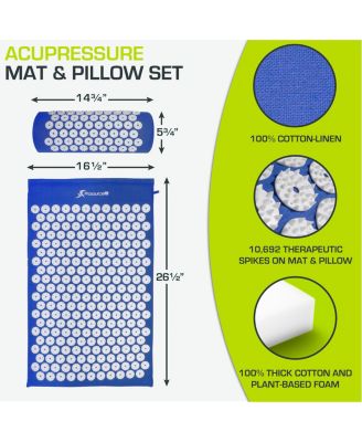 Acupressure Mat and Pillow Set