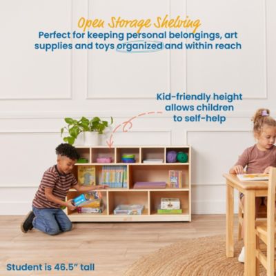 5+5 Storage and Tray Cabinet - Natural