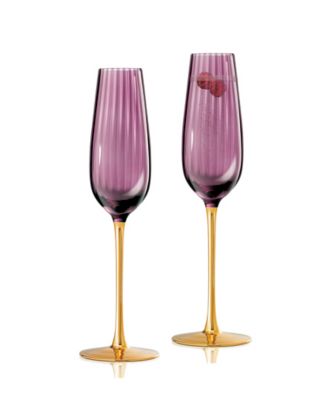 Posh Champagne Flutes, Set of 2