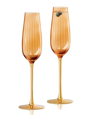 Posh Champagne Flutes, Set of 2