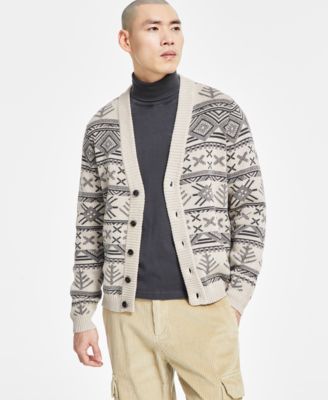Sun + Stone - Men's Charlie Patterned Cardigan
