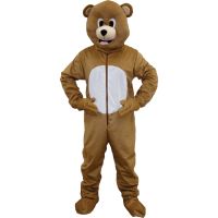 Bear Jumspuit & Head Mask Mascot - Kids Girls & Boys