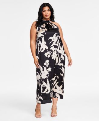 Vince Camuto - Plus Size Floral-Print Sleeveless Maxi Dress