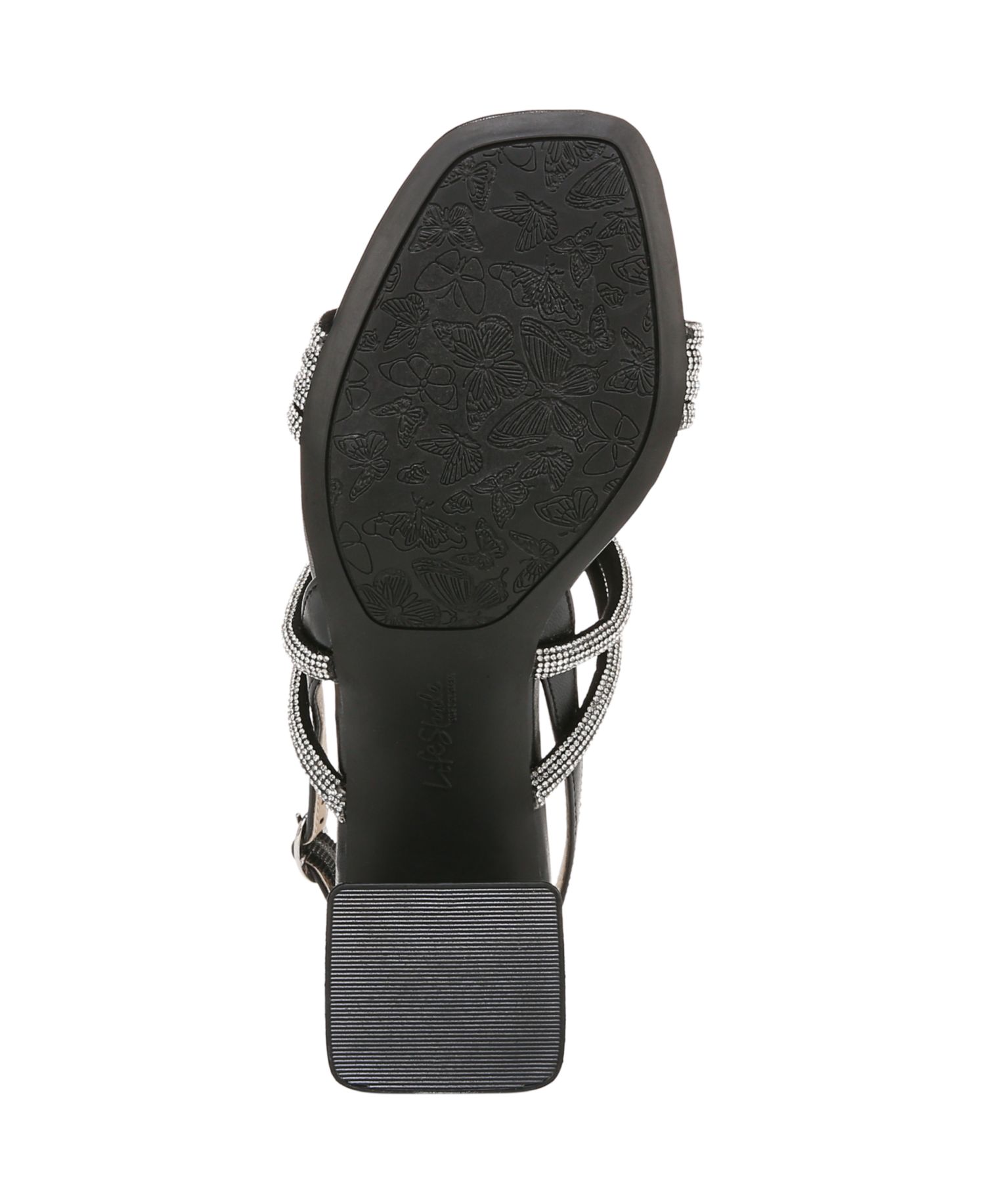 Women's Celeste Angled Block Heel Square Open Toe Dress Slingbacks