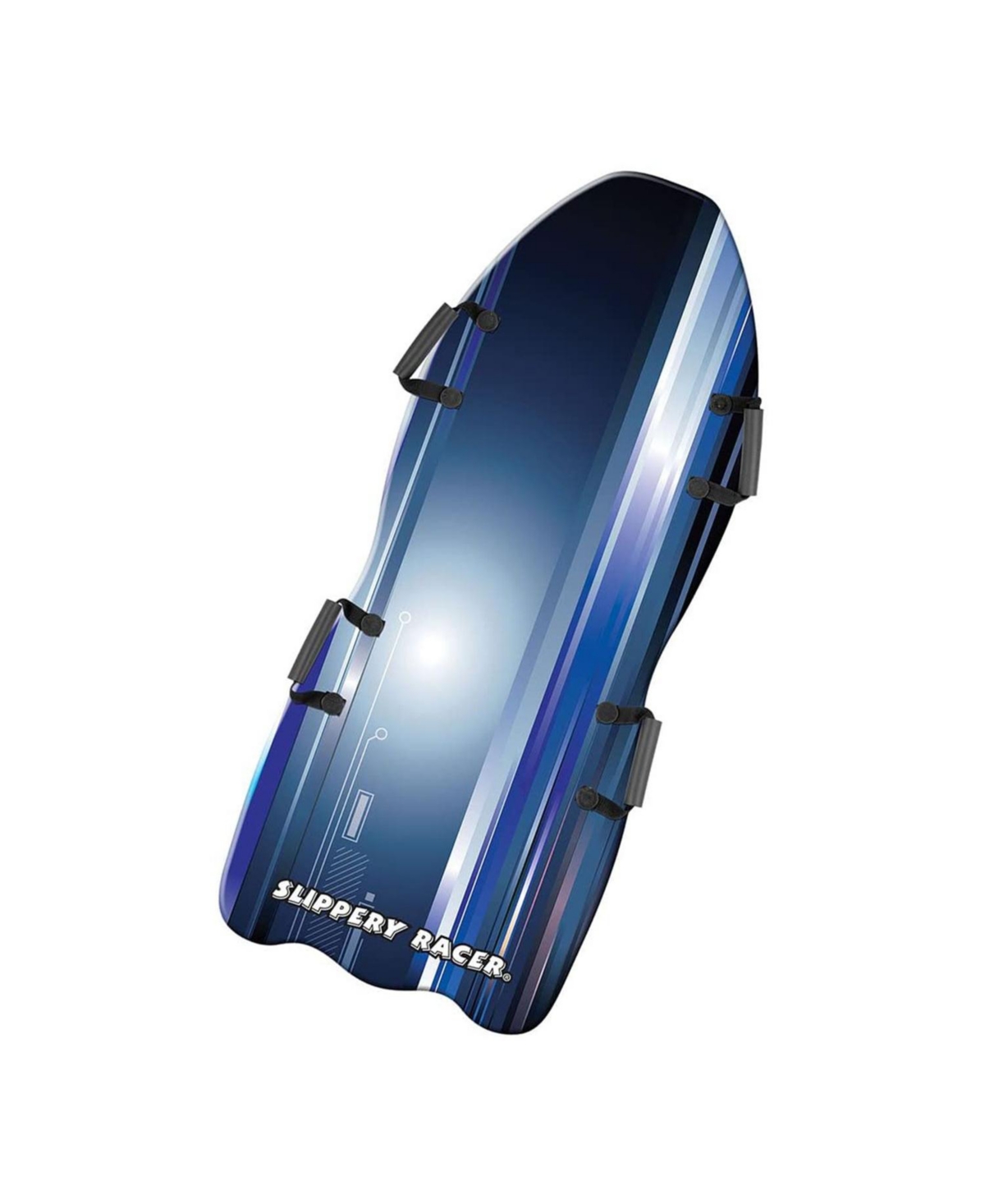Slippery Racer Downhill Falcon Kids Foam Toboggan Snow Sled, Midnight (2 Pack