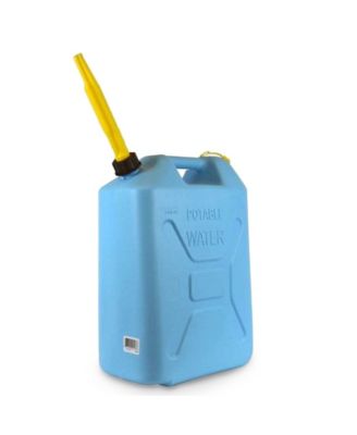 5 Gal Military Style Water Can Container with Reversible Spout, 4 Pack