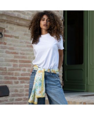 Primavera - Long Satin Silk Scarf for Women