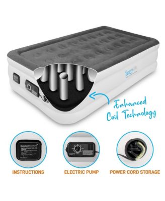 18" Twin Premium Raised Airbed With Built-in Pump