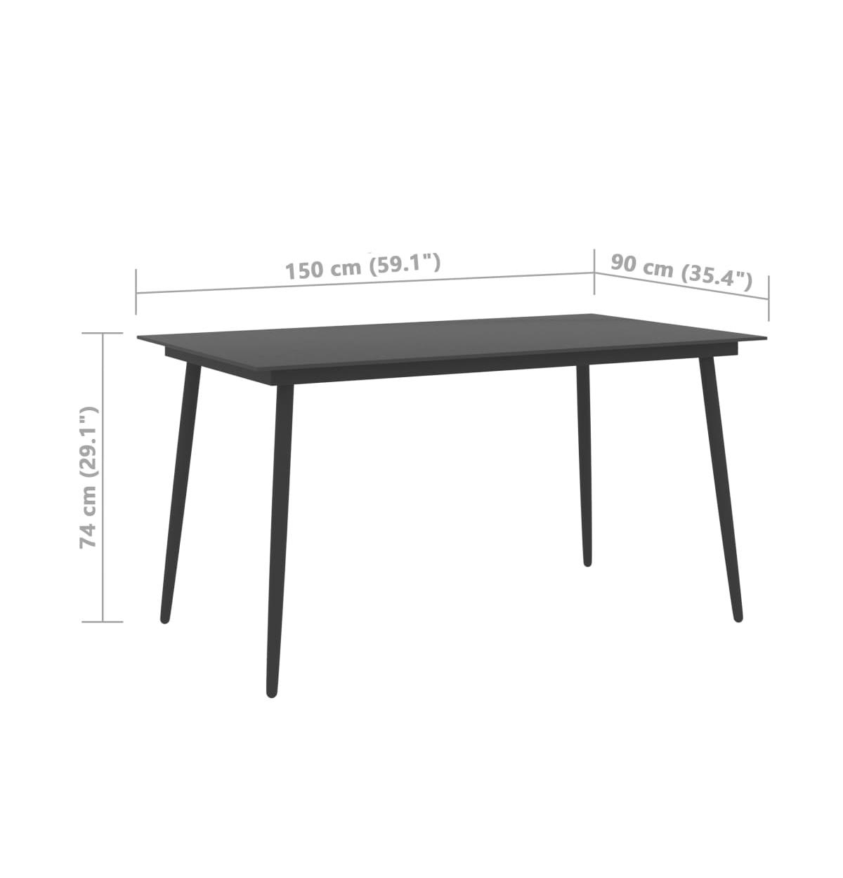 vidaXL Patio Dining Table59.1