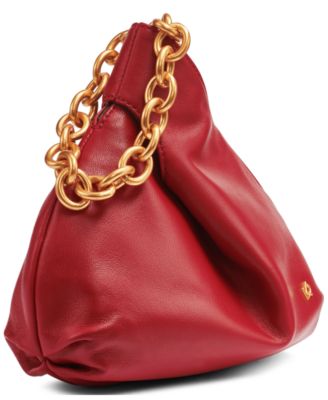 Lawrence Leather Wristlet with Chain Strap