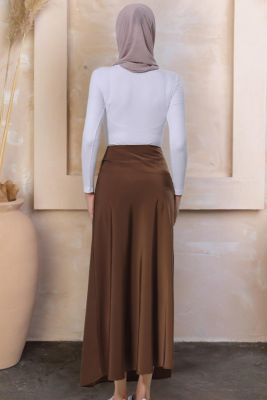 Women's Black Satin Skirt