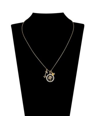 Cubic Zirconia Family Tree Charm Pendant Necklace