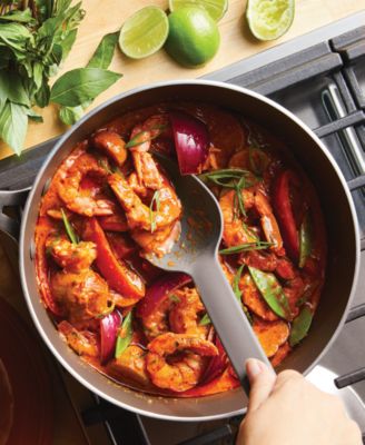 Cook + Create Aluminum Nonstick Saute Pan with Lid, 3 Quart