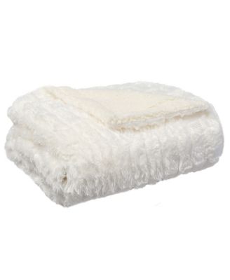 Reversible Micromink to Faux-Sherpa Tie-Dye Throw, 50 x 60, Created for Macy's