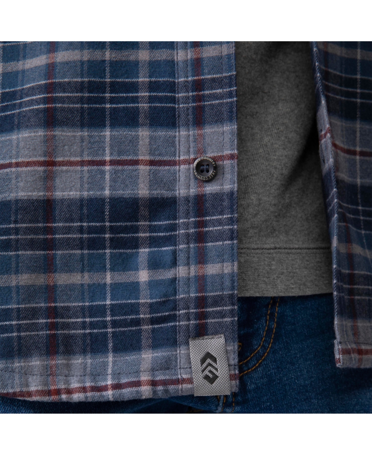 Free Country Men's Easywear Ii Fleece Lined Flannel Shirt