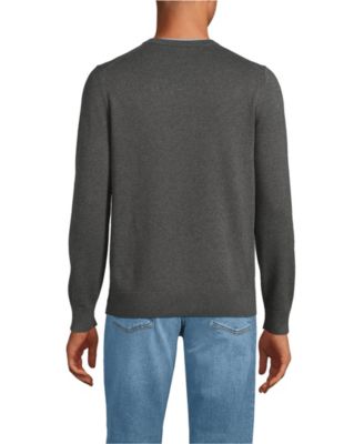 Men's Fine Gauge Cotton V Neck Sweater