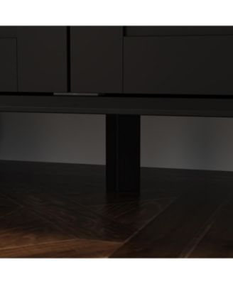 White Wood 5-Shelf Standard Bookcase with Ball-Shape Legs