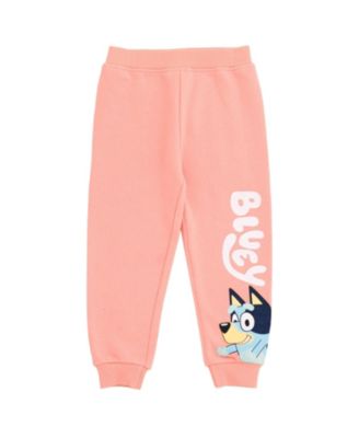 Girls Fleece Sweatshirt and Jogger Pants Outfit Set to