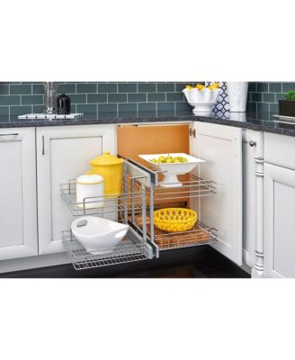 15'' Pullout Blind Corner Kitchen Cabinet Organizer, 5PSP-15-CR