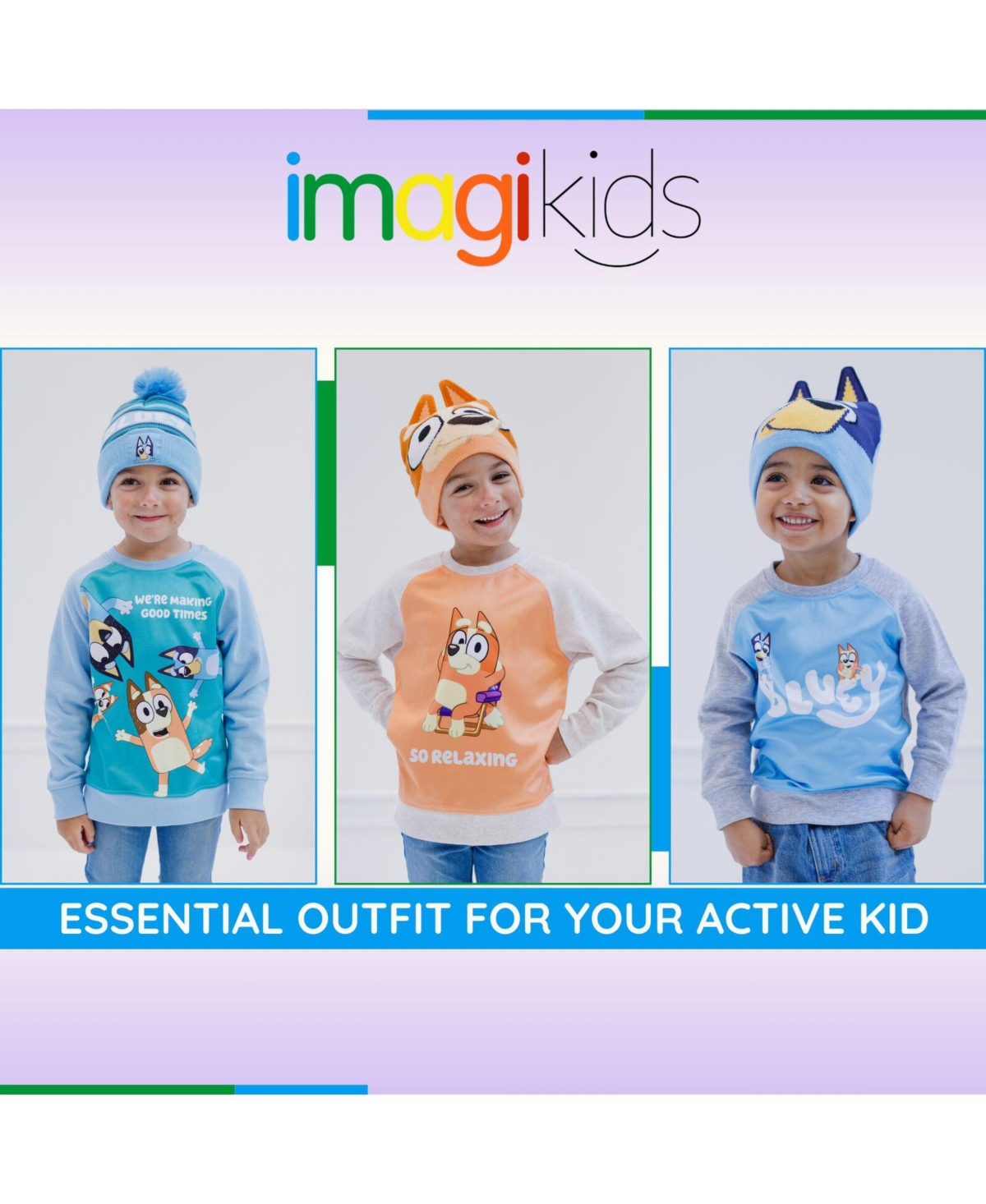 Toddler Boys Bingo Fleece Sweatshirt and Hat to - / bingo / bandit / chilli