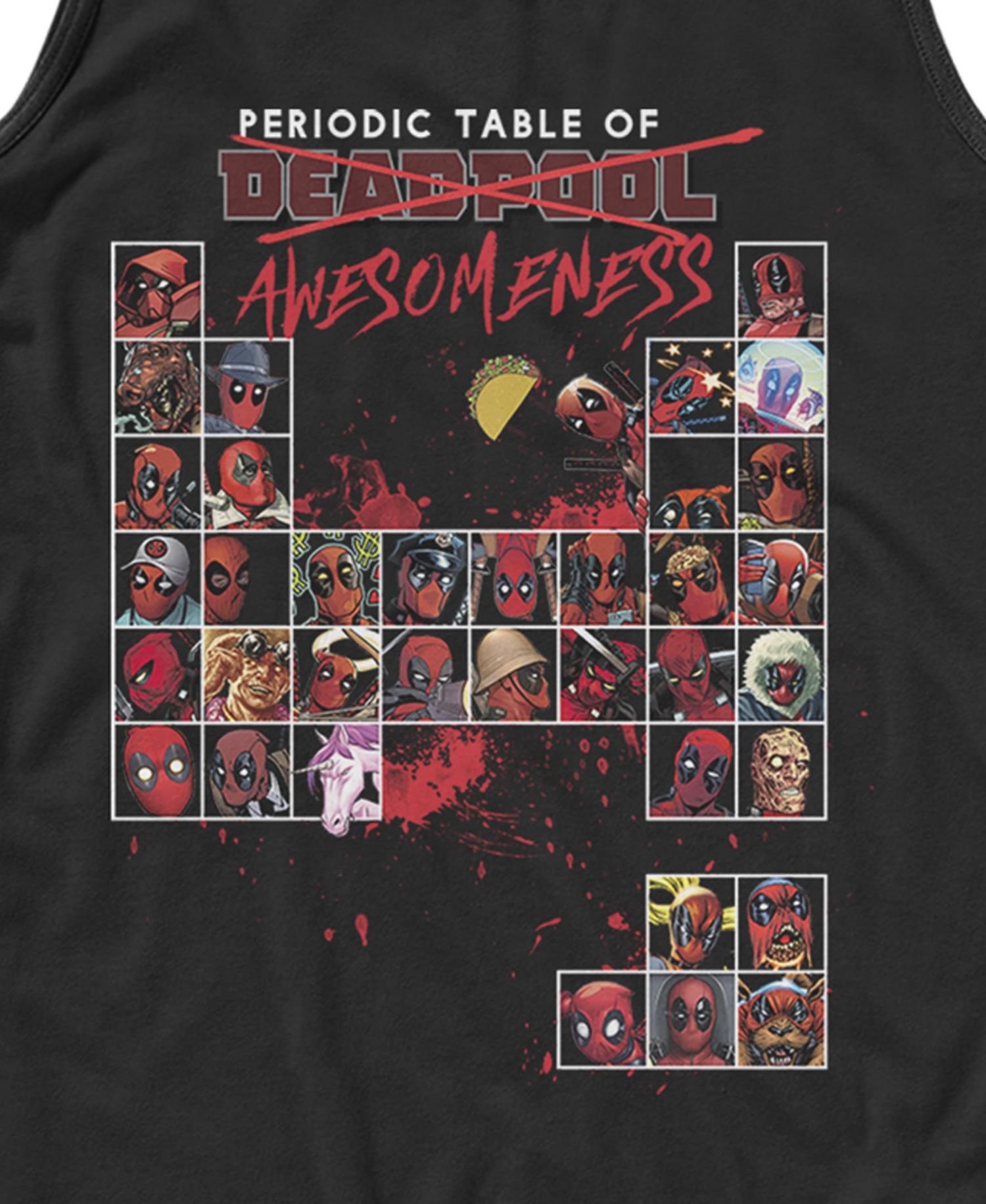 Men's Deadpool Periodic Tank