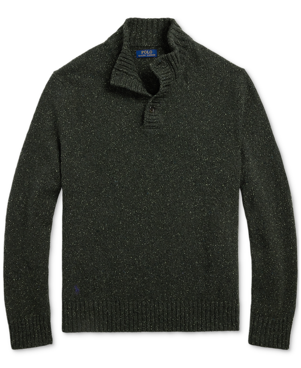 Polo Ralph Lauren Men's Speckled Wool-Blend Mockneck Sweater