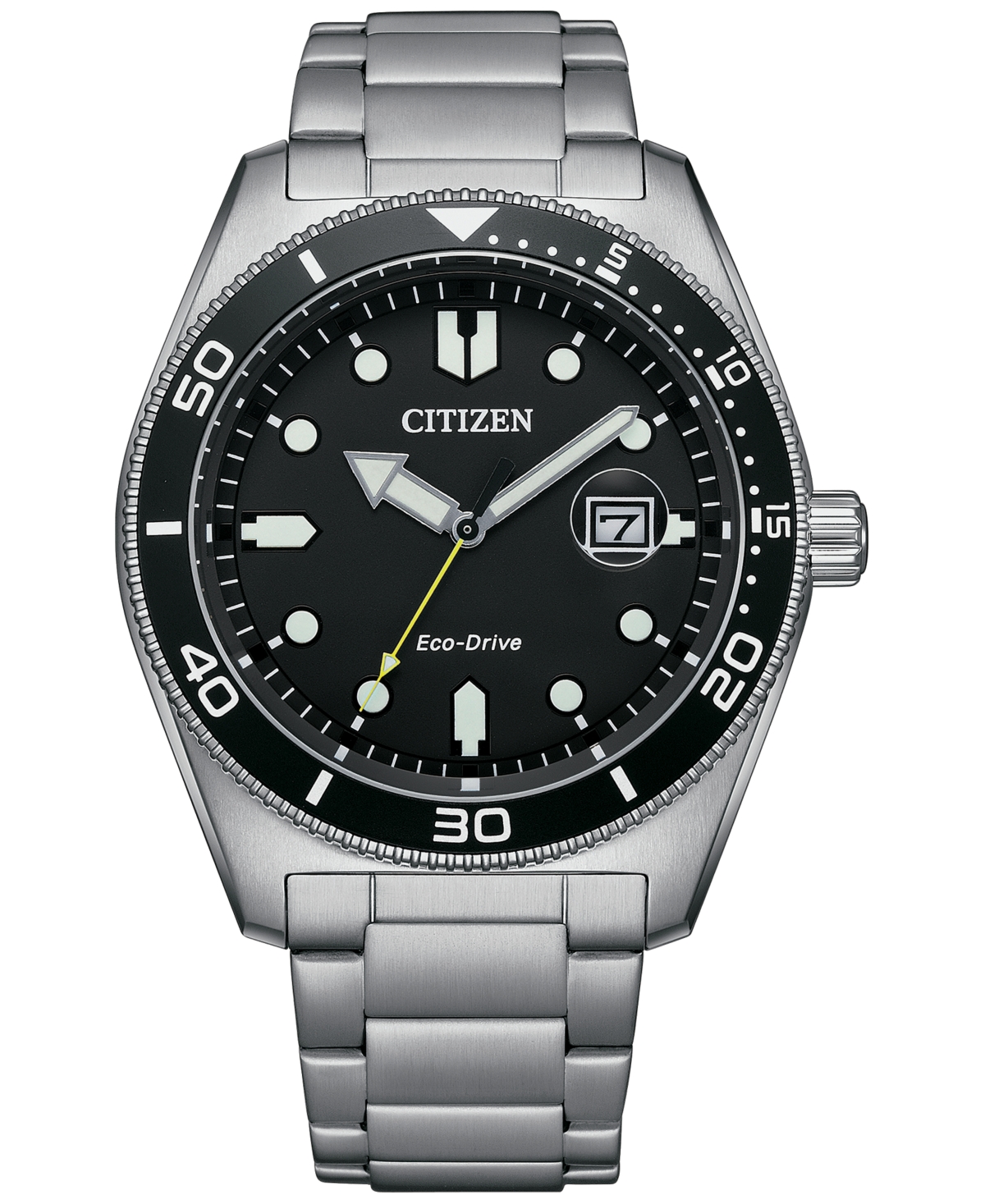 Eco-Drive Men's Stainless Steel Bracelet Watch 43mm