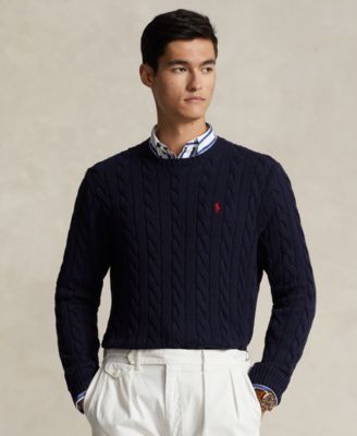 Polo Ralph Lauren Men s Cable Knit Cotton Sweater Macy s