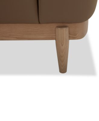 Jharli Leather Accent Chair, Created for Macy's