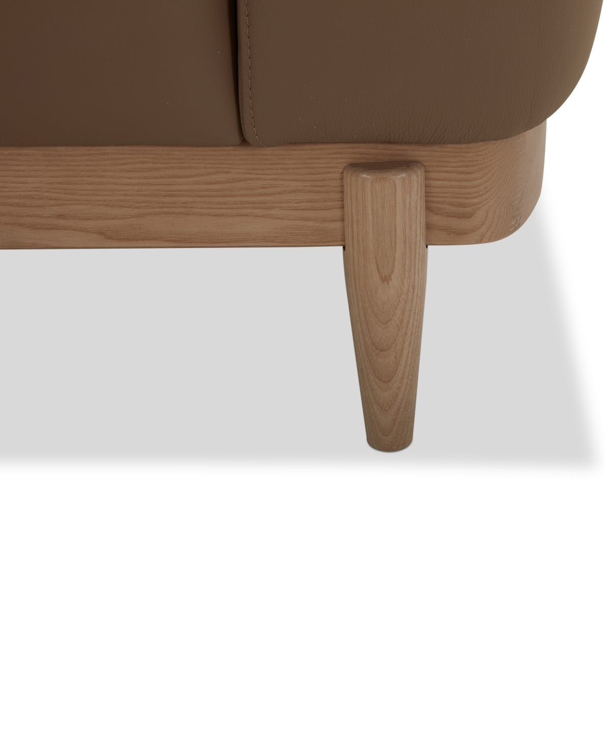 Macy's Jharli Leather Accent Chair, Created For  In Mocha
