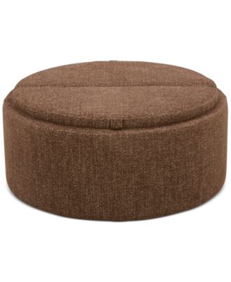 Jharli Fabric Storage Ottoman, Created for Macy's