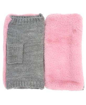 Faux Fur Fingerless Gloves