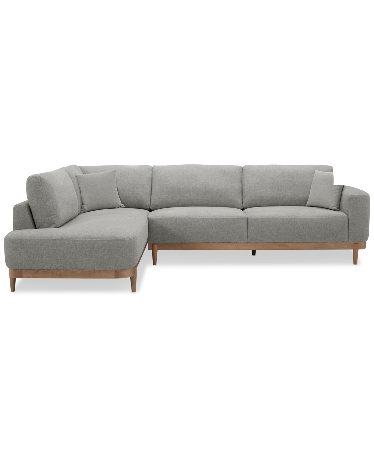 Macy's Jharli 2-pc. Fabric Sectional Sofa, Created For  In Sand