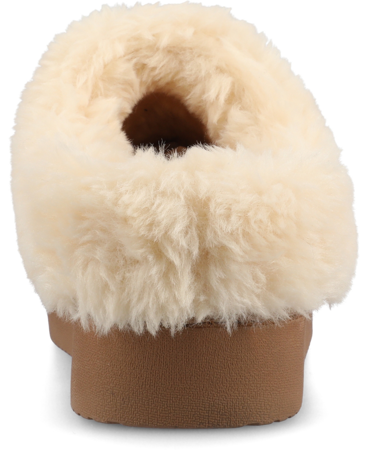 Journee Collection Blair Faux Fur Slipper In Tan