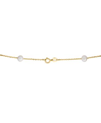 EFFY&reg; Cultured Freshwater Pearl (5-7mm) 18" Collar Necklace in 14k Gold