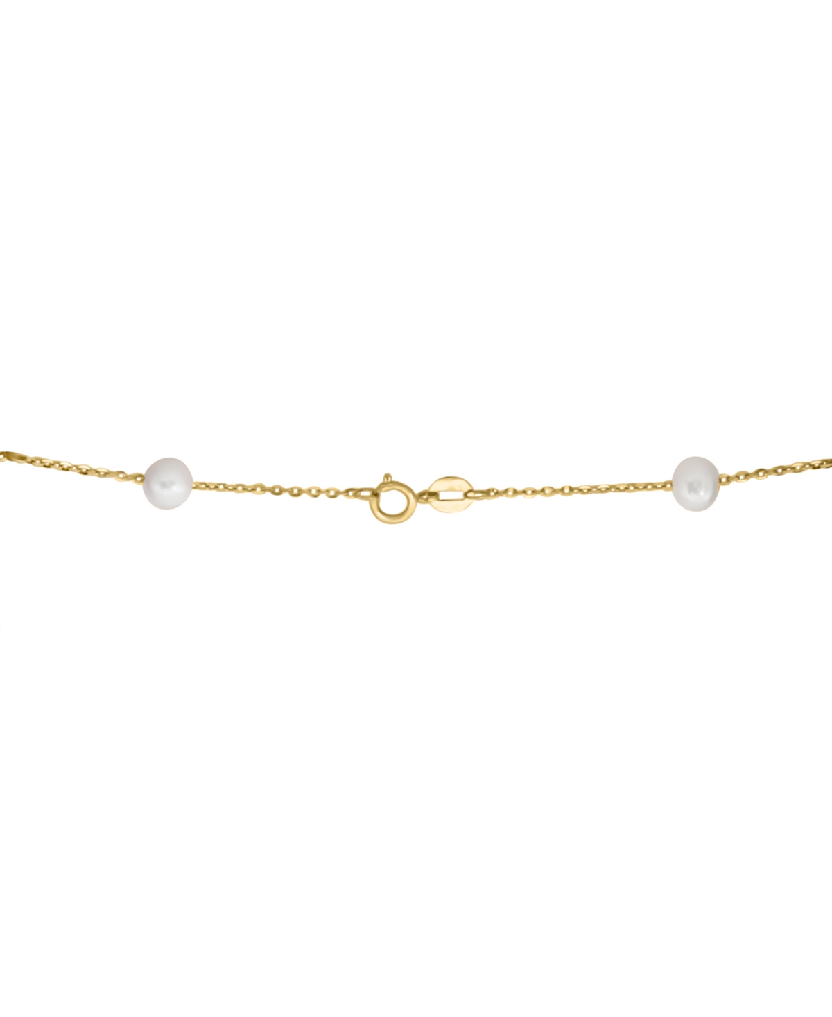 Effy Collection Effy Cultured Freshwater Pearl (5-7mm) 18" Collar Necklace In 14k Gold
