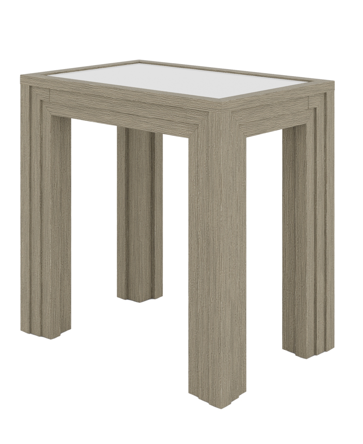 Macy's Cascade 24" Wood Chairside Table In Dovetail