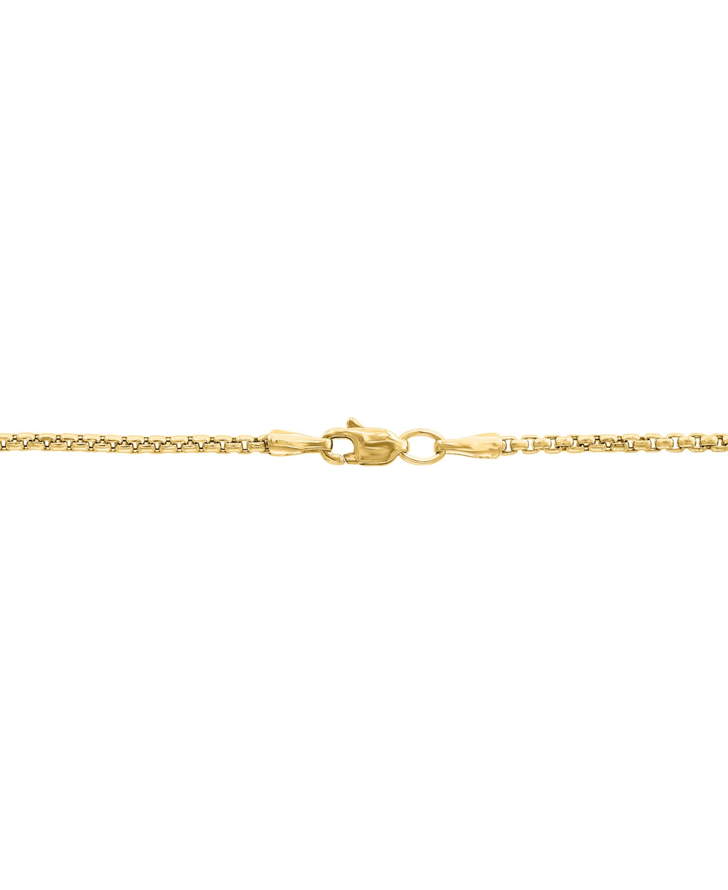 EFFY® Men's Black Spinel Square Cross 22" Pendant Necklace (3/4 ct. t.w.) in Gold-Plated Sterling Silver