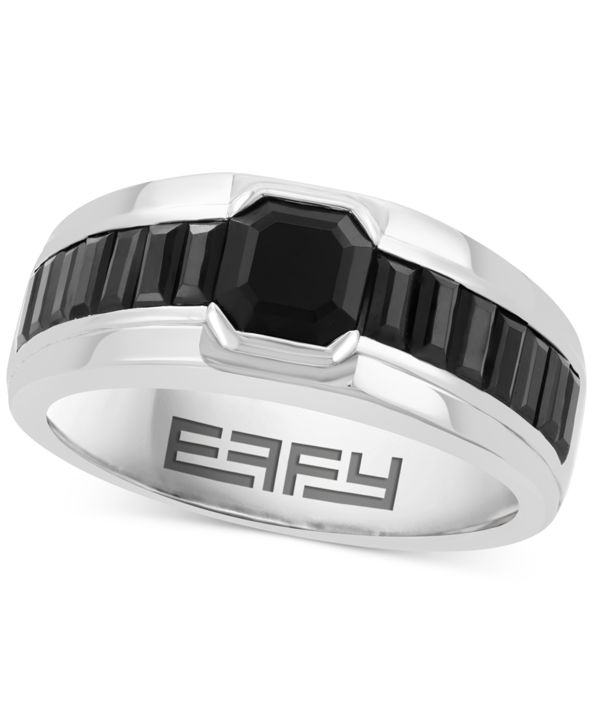 Effy Men's Onyx & Black Spinel (2-1/2 ct. t.w.) Ring in Sterling Silver - Silver