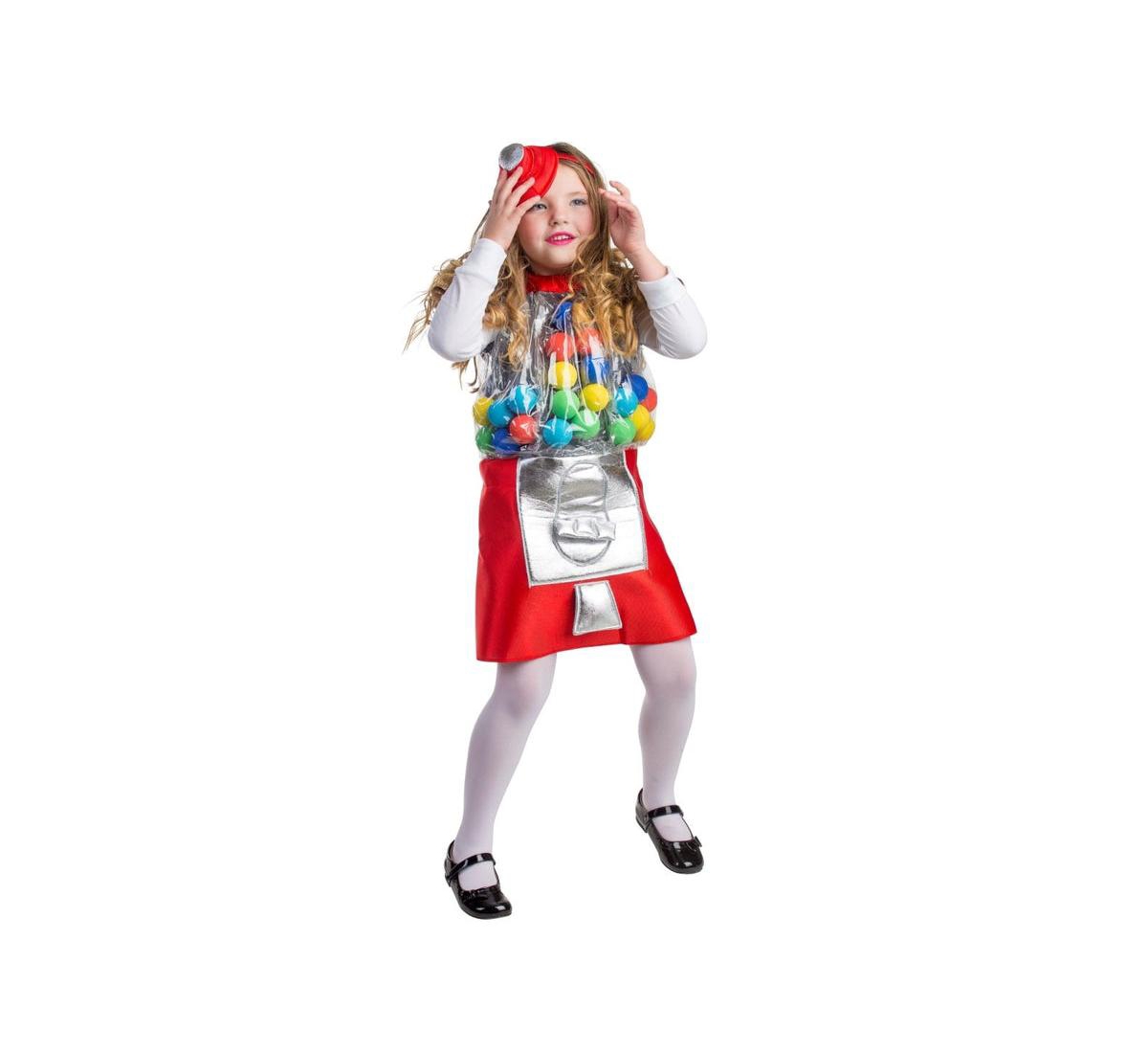 Dress Up America Gumball Machine Dress Costume - Kids Girls