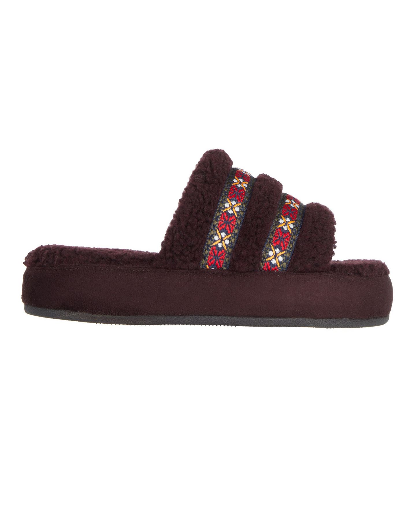 Женские тапочки Isotoner Signature Berber Slide Slippers, цвет: Синий туманный — фото 10