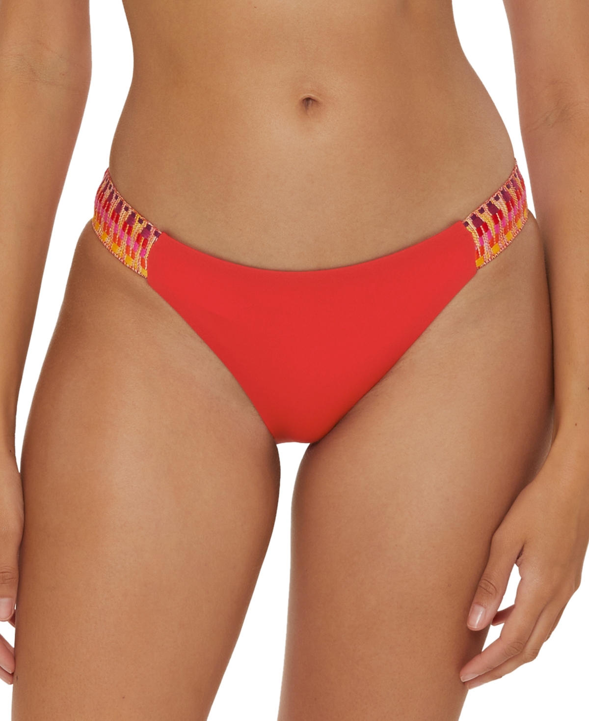 Women's Fiesta Side-Tab Scoop Bikini Bottoms - Bellflower