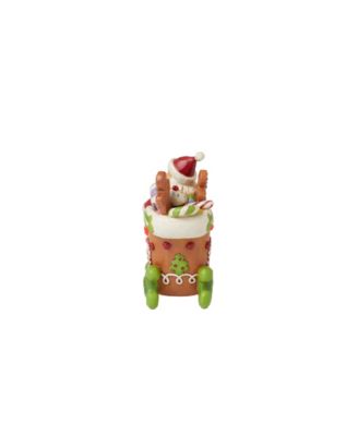 Gingerbread Light Emitting Diode Santa Figurine
