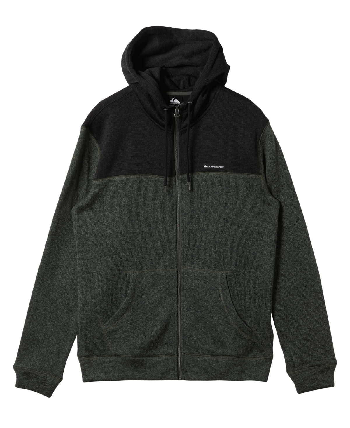 Quiksilver Men's Keller Block Zip Long Sleeve Hoodie