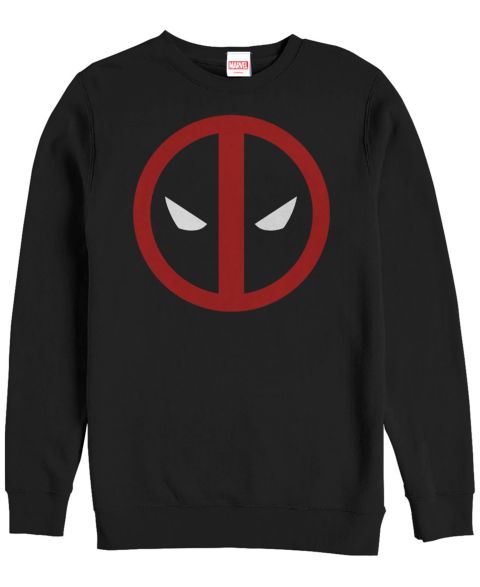 Мужской свитер Fifth Sun DeadPool StraightAway Crew Fleece Pullover, цвет: Чёрный