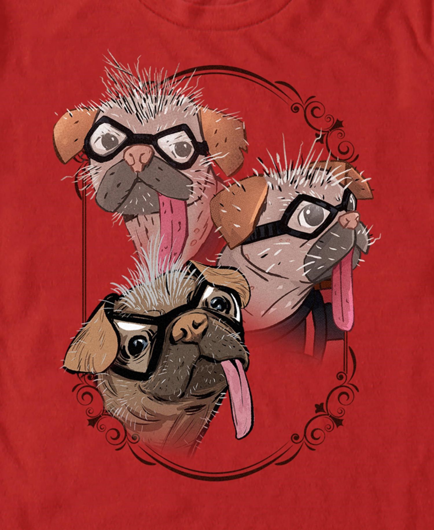 Men's Dogpool Three Faces Short Sleeve T-Shirt