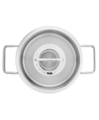 Fissler Pure Collection Stainless Steel 6.7 Quart Stock Pot with Glass Lid