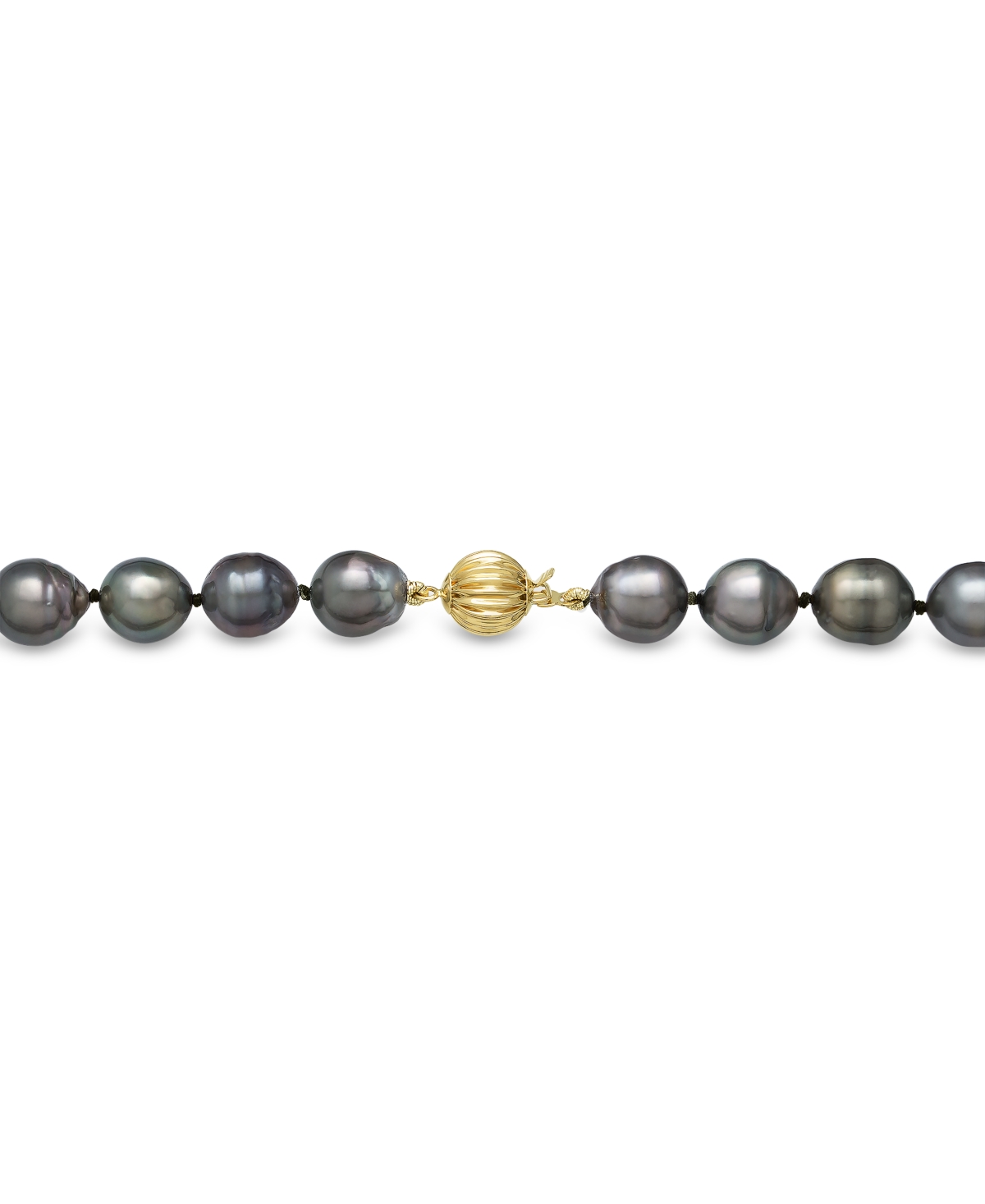 Shop Belle De Mer Cultured Tahitian Pearl (8-10mm) 18" Collar Necklace In Black